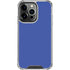 Blue Solid iPhone 14 Pro Clear Case